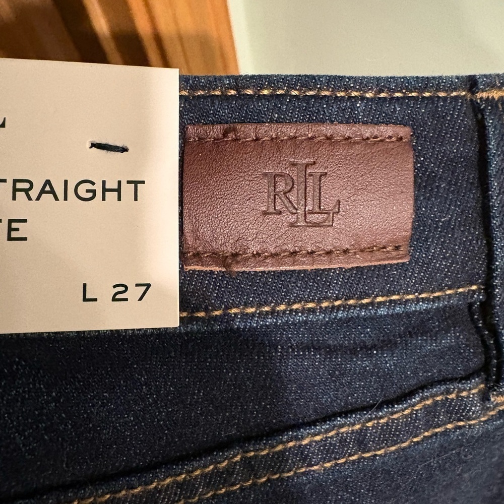 Lauren Ralph Lauren Premium Straight Petite Jeans - Picture 3 of 11